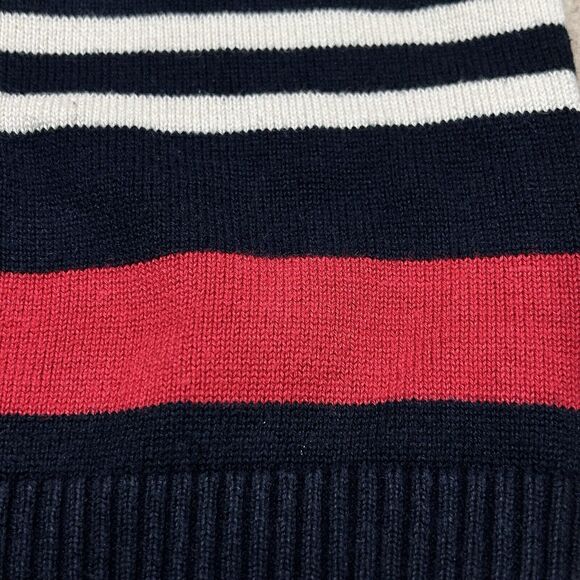 E Land Red Navy And White Striped Sweater Size 5 - Picture 2 of 5